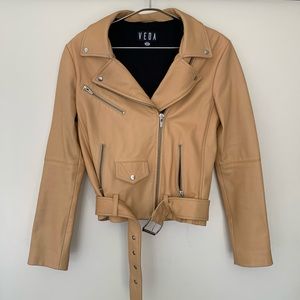 Veda jayne smooth leather jacket Women’s Sz S